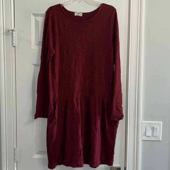 NWOT ANTHROPOLOGIE T.LA WINE LONG SLEEVE DROP-WAIST MELLISSA DRESS Sz S Z16 - Picture 3 of 3